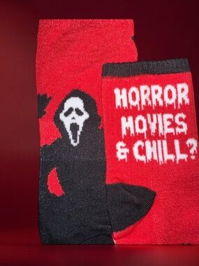 Ghost Face Horror Movies & Chill socks